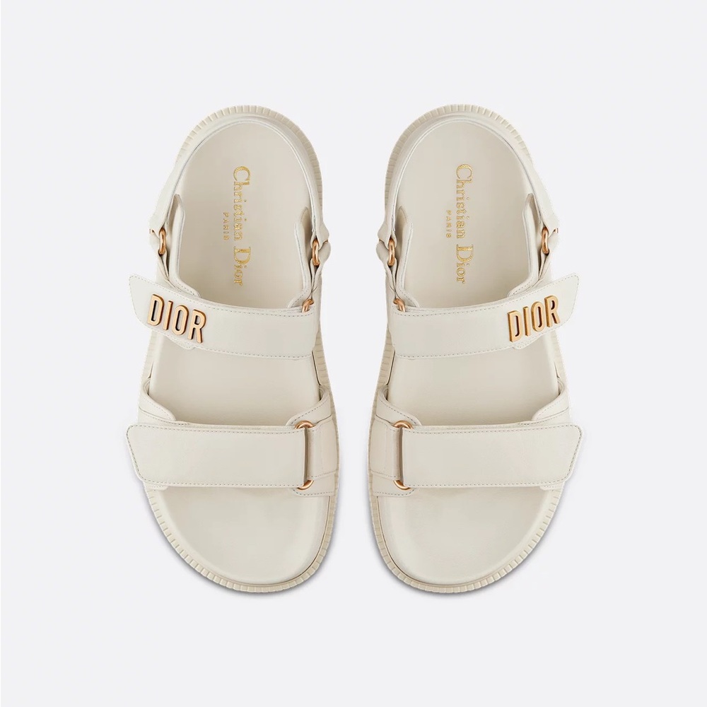 Dioract Sandal White Lambskin